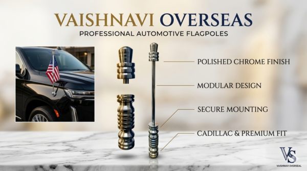 Stainless Steel Luxury Car Flag Pole