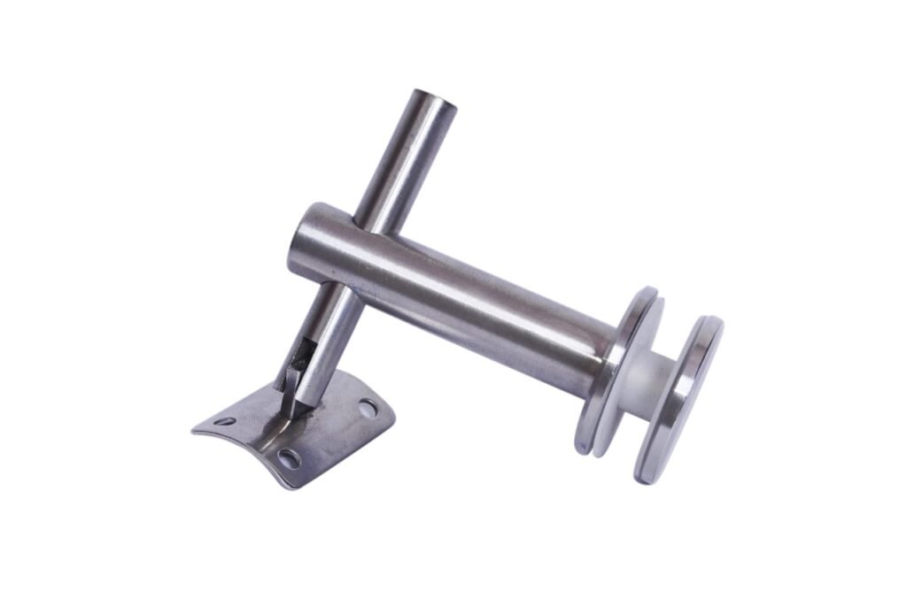 glass-mounted handrail support or balustrade connector